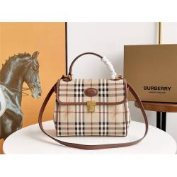 burberry香港官网巴宝莉代购中古战马格纹格子公文包7712