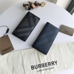 Burberry巴宝莉官方网站London 格纹两折长款西装钱包