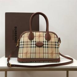 Burberry巴宝莉博柏利中国官网经典战马格子中古BB贝壳包8011113