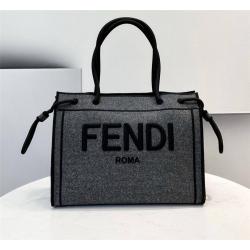 fendi怪兽包芬迪官网代购法兰绒FENDI ROMA手提袋8BH378