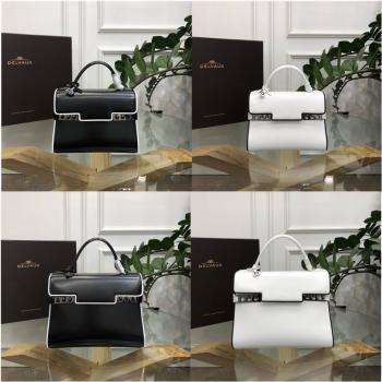 Delvaux/德尔沃香港官网捆边BOX Tempete MM MINI手提包