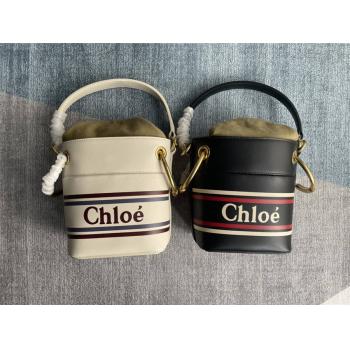 chloe蔻依包包价格和图片Roy Bucket Bag丝印大LOGO水桶包