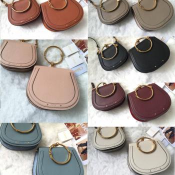 chloe/蔻依官网正品高圆圆明星同款圆环Nile马鞍包