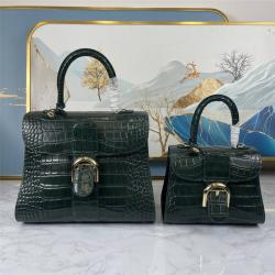 Delvaux/德尔沃美国官网女包鳄鱼纹Brillant MINI MM手袋