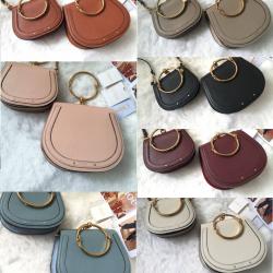 chloe/蔻依官网正品高圆圆明星同款圆环Nile马鞍包
