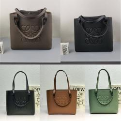 loewe香港官网中文版罗意威小号经典牛皮革 Anagram Tote 手袋购物袋