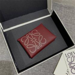loewe高仿包罗意威官网牛皮革品牌双折卡包C500O35X01