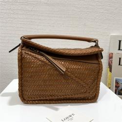 loewe官网中文官网罗意威小号Puzzle woven small bag编织手袋