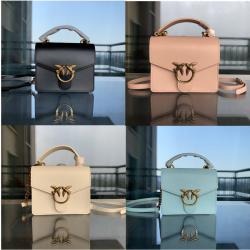 pinko燕子包专柜价格品高MINI LOVE BAG TOP HANDLE SIMPLY 手袋