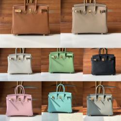 Hermes/爱马仕官网女包手工swift birkin 25经典铂金包