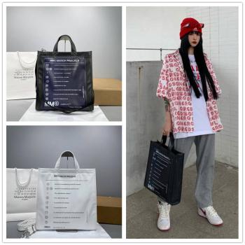 Maison Margiela/梅森马吉拉中文官网MM6字母印花托特包