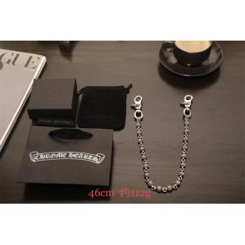 Chrome hearts CH克罗心中国官网双狗扣六芒星圆珠裤链包链腰链L033