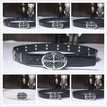 Chrome hearts CH克罗心官网正品腰带经典十字架皮带扣B001