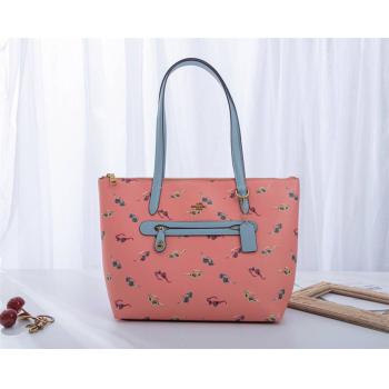 coach官网蔻驰正品女包Gallery眼镜印花购物袋4516