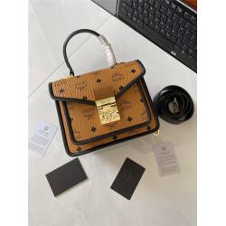 MCM官网正品Patricia Satchel Visetos 拼皮挎包MWEAAPA06