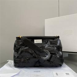 Maison Margiela/梅森马吉包包官网拉油蜡皮MM Glam Slam云朵包