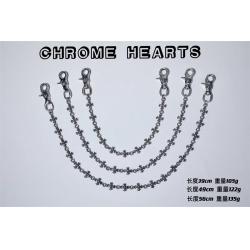 Chrome hearts CH克罗心正品官网纯银双勾扣十字花裤链包链腰链