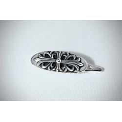 Chrome Hearts CH克罗心官网代购纯银十字蔷薇发夹F006
