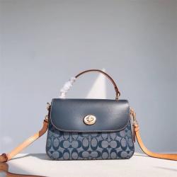 蔻驰怎么辨别真假COACH C4921 Marlie Crossbody Canvas Tote手袋