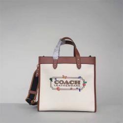 coach美国官网蔻驰女包Field Tote with Garden托特包C2774