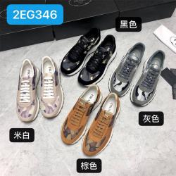 Prada/普拉达欧洲官网新款系带休闲运动鞋慢跑男鞋2EG346