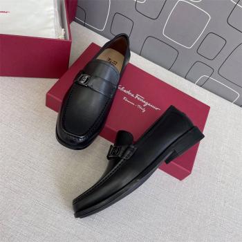 Ferragamo/菲拉格慕专柜正品男鞋VARA饰扣莫卡辛鞋乐福鞋747638