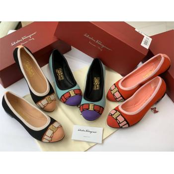 Ferragamo/菲拉格慕官网Varina芭蕾舞鞋平底鞋01N989 728365