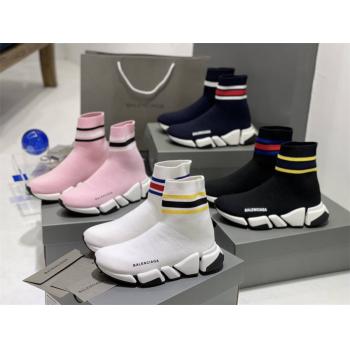 Balenciaga/巴黎世家官网代购Speed 2.0 再生针织运动鞋袜子鞋674608/674617