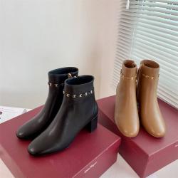 Ferragamo菲拉格慕中国官网女靴VARA链饰踝靴短靴744742