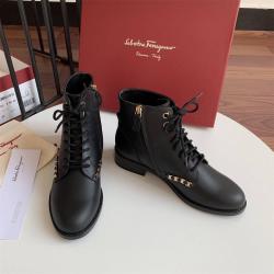 Salvatore Ferragamo菲拉格慕官网女士Vara Chain 系带及踝靴740969