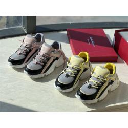 Ferragamo菲拉格慕官网正品女鞋拼色增高休闲鞋运动鞋743024