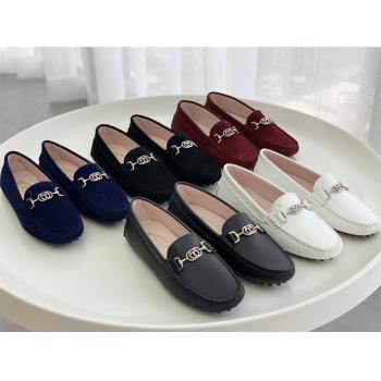 Tod's托德斯女鞋正品官网新款一脚蹬休闲鞋豆豆鞋