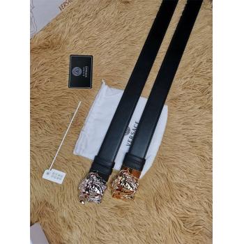 Versace/范思哲中文官网新款男士牛皮美杜莎扣双面用皮带