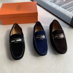 Tod's托德斯中文官网男鞋新款麂皮反绒一脚蹬豆豆鞋