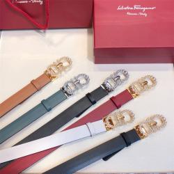 Ferragamo/菲拉格慕中文官网女士珍珠铜扣可调式GANCINI皮带742052