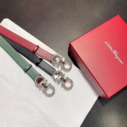 Ferragamo/菲拉格慕香港官网满钻扣GANCINI 2.5CM双面皮带腰带