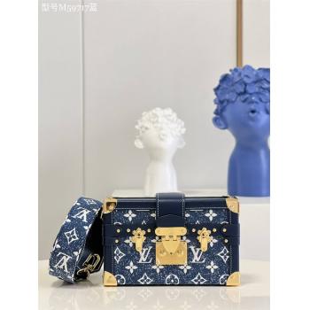 LV M59717 PETITE MALLE 手袋（中国限定款）牛仔布盒子包