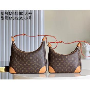 LV Boulogne 中古老花牛角包M51265/M51260