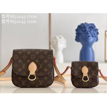 LV Saint Cloud 中古老花邮差包M51245/M51243