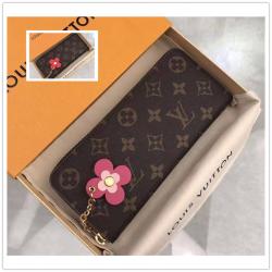 LV Monogram花卉装饰 CLEMENCE 钱夹M64201/M62940