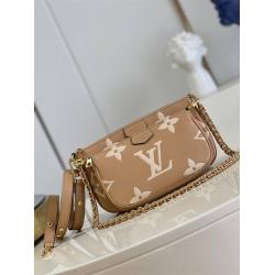 LV M80399浅黄三合一MULTI POCHETTE ACCESSOIRES 手袋