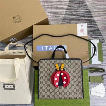 GUCCI古驰女包612992 儿童七星瓢虫托特包(肩带款)