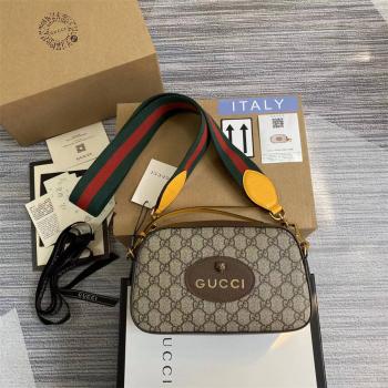 GUCCI古驰476466 相机包 Neo Vintage GG Supreme帆布邮差包