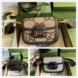 古驰658574 Gucci Horsebit 1955系列超级双G迷你马鞍包