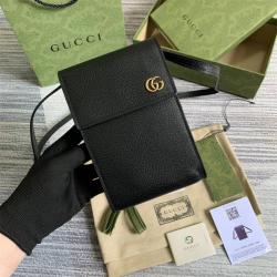 GUCCI古驰658563 GG Marmont系列手机包