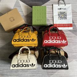 古驰702397 adidas x Gucci联名系列迷你行李包旅行袋