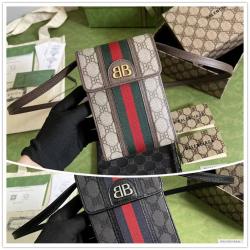 古驰巴黎世家Gucci x Balenciaga联名款680130 Hacker手机包