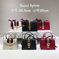 GUCCI古驰421882 470270 经典Sylvie系列迷你/小号肩背包