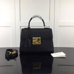 GUCCI古驰453188 Padlock 系列GG压纹牛皮手提包