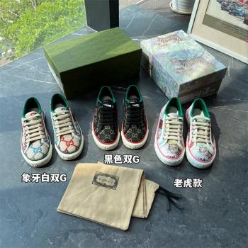 GUCCI古驰687624 606110 606111 Tennis 1977系列帆布鞋